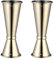 JNJOOD 2 Pcs Jigger para Bartending 1oz 2oz Acero Inoxidable Japonés Estilo Double Jigger Herramienta de Medición para Bar y Casa