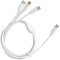 Ddujbtp Cable de carga múltiple USB C 3 en 1, adaptador de cable de carga con cable conector tipo C para teléfono