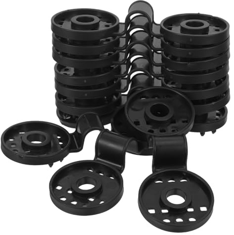 UPKOCH Lot de 100 Clips Ronds Noirs en Plastique Résistant aux UV pour Toile D'ombrage, Pinces de Fixation Robustes pour Filet Pare-Soleil, Accessoire Pratique pour Jardin,