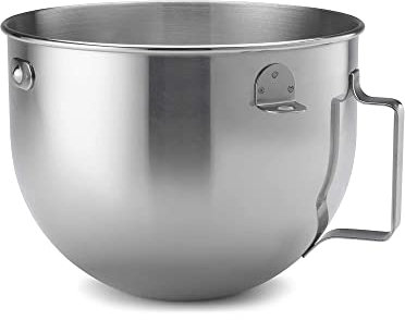 KitchenAid 5L Polished Stainless Steel Mixing Bowl with Flat Handle