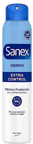 Sanex pH Balance Dermo Extra Control, Desodorante Hombre o Mujer, Desodorante Spray, 200ml