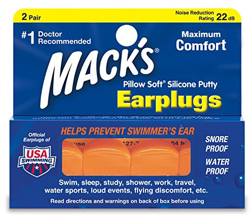 Mack's Pillow Soft Ear Plugs (2 Pair) - Orange