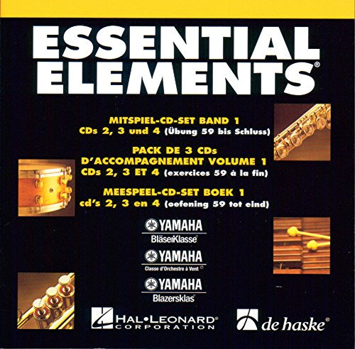 ESSENTIAL ELEMENTS MITSPIEL-3er CD-SET zu BAND 1 - enthält CD 2, 3, 4 passend arrangiert zur gleichnamigen Notenausgabe [Noten/Sheetmusic] aus der Reihe: YAMAHA BLÄSERKLASSE