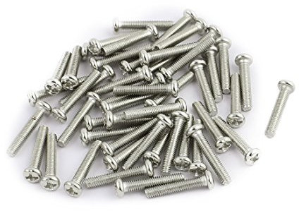 sourcing map 50Stk M3 x 16mm Edelstahl Pan Kopf Kreuzschlitz Maschine Schraube Bohrer DE de