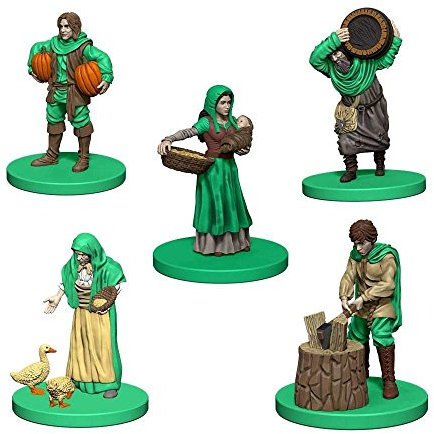 Mayfair Games Europe MFG72867 Agricola Game Expansion: Green (5 Figures), Mehrfarbig