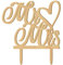 Mr and Mrs Cake Topper Tortenaufsatz aus Holz für Hochzeit, Brautparty, Jubiläum, Verlobungsdekoration und Gastgeschenke