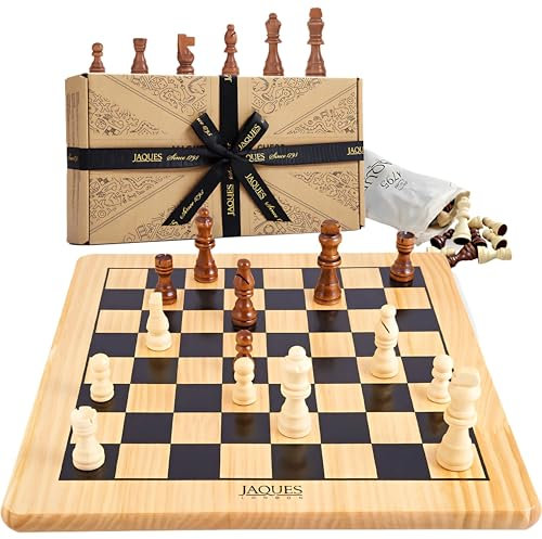 Jaques of London Original Wooden Chess Set | Traditional Chess Board Game for Adults and Kids | Since 1795