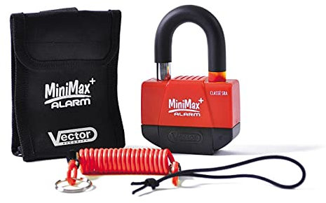 VECTOR MiniMax+ Alarm-Scheibenschloss (100dB) - Ø16mm / 55x40mm - SRA-zertifiziert