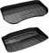 Mixsuper Custom Fit Frunk Cargo Liner for 2021-2023 Tesla Model 3 All Weather Front & Rear Trunk Storage Mat 2 Pack (Black, 3E+1 W x 3E+1 L x 3 Thick, TPE)