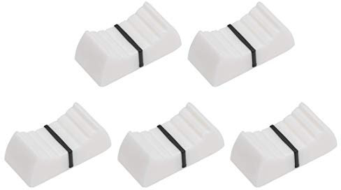 uxcell Potentiometer mit Schiebeknopf, Kunststoff, flach, a19052300ux1066, White-5pcs