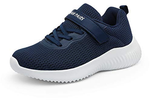 DREAM PAIRS Turnschuhe Jungen Mädchen Schuhe Kinder Sneaker Tennis Atmungsaktiv Laufschuhe Sportschuhe,Size 31,Dunkel/Blau,KRIDER-1