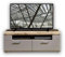 Stella Trading Plus 2 Mueble de TV en basalto con Bonita decoración de Roble Superior – Tabla Baja salón – 140 x 51 x 47 cm (Ancho x Alto x Profundidad)