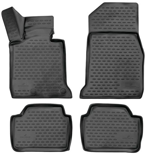 WALSER XTR Gummi Fussmatten Auto für BMW 1 (F20) 2011-2019, 100% passgenaue Auto Fußmatten, robuste Universal Fußmatte Auto, Gummimatten Auto, Auto Fussmatten Gummi, Auto Gummimatten