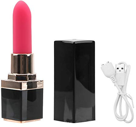 iTimo Mini Lipstick Shape Vibrator, Klitoris-Stimulator zum Zungenlecken, 10-Frequenz, USB-Aufladung, wasserdicht, Sexspielzeug für Frauen