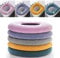 XUBX 5 Pieces Toilet Seat Cover Cushion Pads, Soft & Thicker Stretchable Toilet Cover with Handle, Bathroom Warmer Toilet Seat Pads, Cozy Breathable Reusable Toilet Seat Cushion Fits Oval Toilet Seats