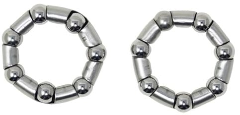 Laxzo ® Headset Caged Ball Bearing 5/16 Precision Bottom Bracket Caged Silver Caged Headset Bearings Race Cycling Headset Bearing with 16 balls steering bearings for MTB Bike Road Bike