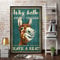 HOUVSSEN Why Hello Sweet Cheeks Have A Seat - Funny Toilet Sign, Bathroom Decor & Home Wall Art, 8 X 12-Inch Tin Plaque