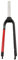 VBESTLIFE 26-Zoll-27,5-Zoll-29-Zoll-Universal-Fahrrad-Starrgabel, Starre Fahrradgabel aus Aluminiumlegierung mit Geradem Rohr für Mountainbikes(Schwarz Rot)