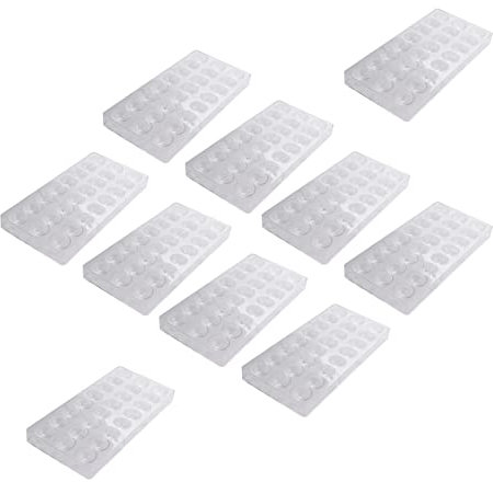 Mengmen 10 x 24 agujeros semi esfera molde de chocolate de policarbonato molde de barra de chocolate de media bola Candy Maker molde para hornear