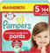 Pampers Premium Protection Pants Größe 5, 144 Windeln, 11kg-17kg, Mit 360° Passform und 2x breiteren Bündchen als vorher für unseren besten Komfort & Schutz