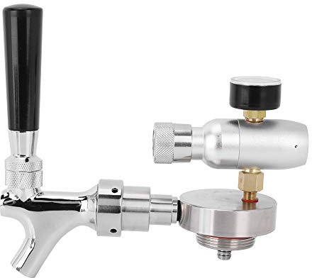 Bierzapfanlage Bierfass Deckelspender Verstellbarer Wasserhahn Manometer Zubehör Set Für 2l/3.6l Fässer American Standard