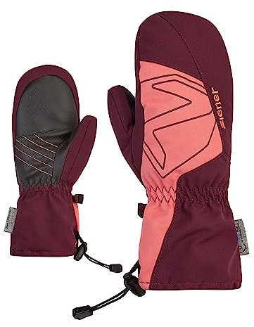 Ziener Kinder LAVALINO Ski-Fäustling/Wintersport | wasserdicht extra warm Wolle, velvet red, 4,5