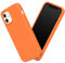 RhinoShield Hülle kompatibel mit [iPhone 12 mini] | SolidSuit - Stoßdämpfende & schlanke Schutzhülle mit Premium Finish - 3.5 Meter Fallschutz - Neon Orange