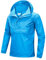 33,000ft Herren Regenjacke Leichter Wasserdichter Packbarer Pullover mit Kapuze und Reflektor für Fahrrad Wandern Outdoor, Hellblau S