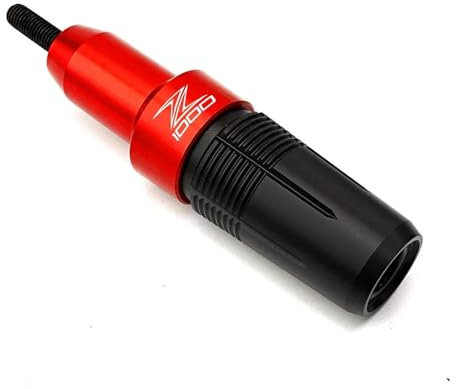 Motorräder Sturzpads Für Kawasaki Z1000 Z1000SX Z1000R 2013-2023 Motorrad Rahmen Sliders Auspuff Crash Pad Sicherheit Geräte Installation Kit Frame Sliders Sturzschutz ( Color : Red Exhaust Slider )