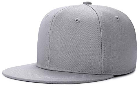 Boolavard Casquette Snapback Plate Structurée pour Nourrissons et Tout-Petits (FR/ES, Alpha/Lettres, Taille Unique, Gris)