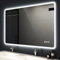 S'bagno Badspiegel Mit Beleuchtung 1200x700mm, Bluetooth-Badezimmerspiegel Mit Entfoggen, 3 Farbtemperaturen, Speicherfunktion, Horizontal/Vertikal