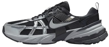 NIKE FD0736 V2K Run Women Black/Metallic Silver-Anthracite UK 3.5