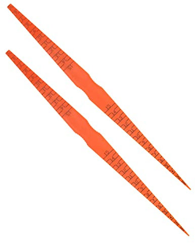 TINEASUR Car Body Measuring Tool Set 2pcs Panel Gap Ruler for Car Door Door Gap Gauge Smooth Edges