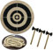 Axt Werfen Holz Zielscheibe, Holz Tomahawk Zielscheibe Set, Dart und Axt Spiel Zielscheibe Dartpfeile Wurfaxt Paulownia Rundes Brett, für Wanddekoration Anhänger