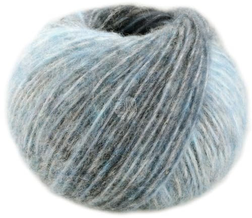 LANA GROSSA Picasso | Soffilo mit 36% Baby Alpaka, 36% Schurwolle (Merino extrafine), 28% Polyamid und interessantem Farbeffekt |50g Wolle zum Stricken & Häkeln | 210m Garn FB 4