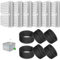 PawPoll Cat Fountain Filters, 6 Pieces Filter + 6 Pieces Foam Filter for Cat Water Fountain for Drinking