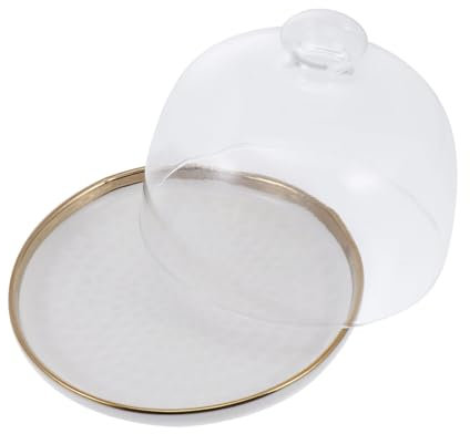 PHENOFICE Glasüberzogene Kuchen-/kuchen-/snack-tablett-kuchenhalter Einfach Zu Verstauen Modern