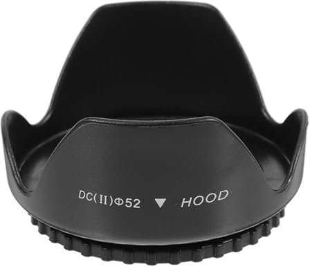 Artibetter Parasol para Objetivo DSLR Protección Antirreflejos Montaje De Rosca Fácil Compatible con Lentes Olympus y Diversas Marcas Color Negro Plástico Abs Resistente