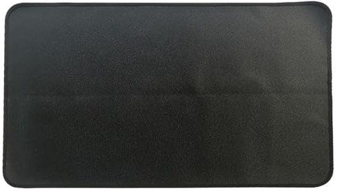 Feuerfeste Matte, 121,9 x 78,9 cm, verwendet für Brandschutz im Innenbereich, Bodenschutz, Grillbodenmatten, Kamine und andere feuerfeste und öldichte Grillmatten, schwarz (1,2 mm)
