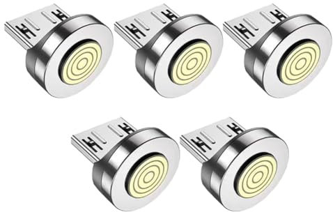 Osmond Conectores MagnéTicos Micro-USB de 7, Adaptador de Cable de Carga RáPida para Cargador MagnéTico, Conector de RotacióN de 360°, 5 Piezas