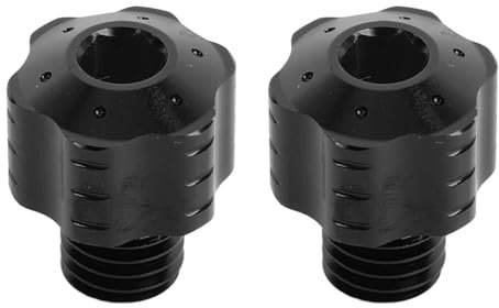 Aramox Motorrad Spiegelloch, 2 Stück Aluminium Legierung Spiegelbohrungsstopfen Motorrad Stopfen für Motorräder mit 10mm Spiegel Basis (Black)