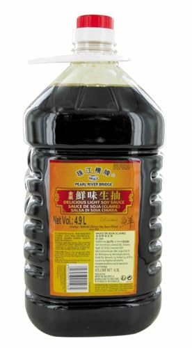Sauce Soja Claire Perl River Bridge 1,9L/Bidon, 4,9L/Bidon - Lot de 1, 2, 3 Bidons - Livraison Gratuite France (3 bidons 4,9L)