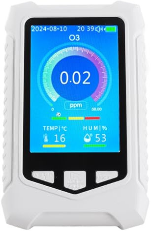Marhynchus O3 -Meter -Detektor, USB Lade Handheld Messgerät Detektor mit Sensiblen Sensoren für Luftqualitätsmessgeräte in Innenräumen, Kleine und Tragbare für Häuser, Büros, Schulen