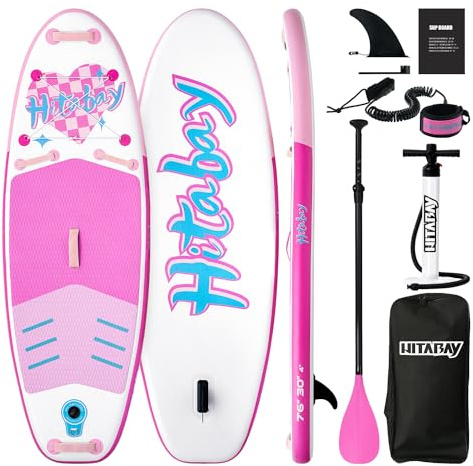 Tabla Paddle Surf Hinchable para Niños, Accesorios Completos para Niños Tabla Sup Hinchable 2,1m, 2,3m, 2,4 m, 2,9m Paddle Board, Multicolor Niños Tabla de Stand Up Paddling Board