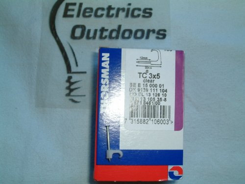 Schneider 2106003 Nagelschelle Fuer Flachkabel TC3X5 (1, 2/20/15) Natur Thorsman 100 Stck/Packung