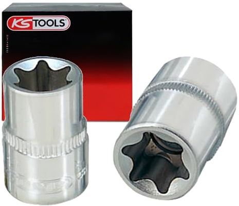 KS Tools 918.1586 1/4 CHROMEplus TX-E-Stecknuss, E8
