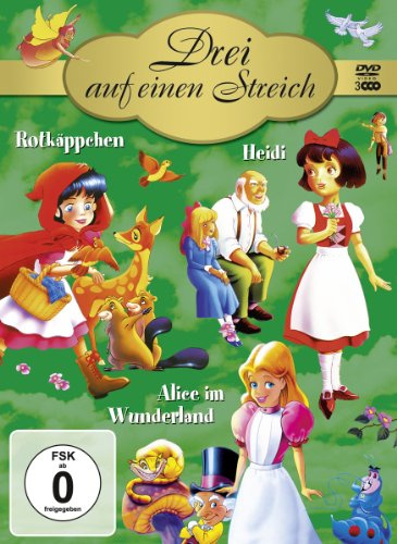 Drei auf einen Streich (Rotkäppchen / Heidi / Alice im Wunderland) [3 DVDs]