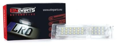 EinParts Kennzeichenbeleuchtung EP37 Canbus 6000K Kalt Weiß für X5 E53 1999-2006 X3 E83 2003-2010 2 Stücke