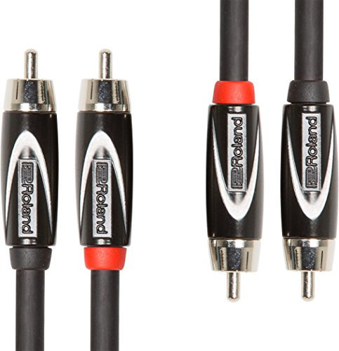 Roland Black-Serie Dual-Verbindungskabel – Cinch, Länge: 1m – RCC-3-2R2R