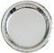 Elegant Silver Foil Round Paper Dessert Plates (17cm) Pack of 8 - Premium Foil Board for Shiny Finish, Perfect for Parties & Events